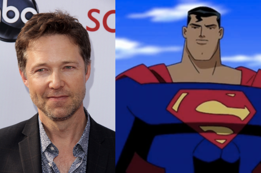 George Newbern le dio la voz al personaje en series y películas animadas.