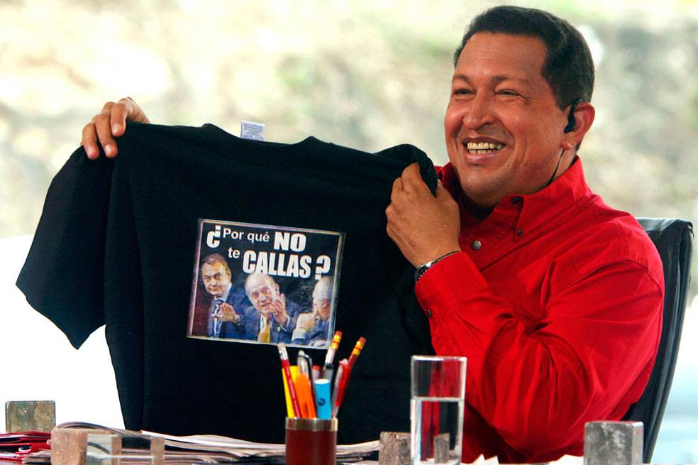 El comandante Hugo Chávez Frías