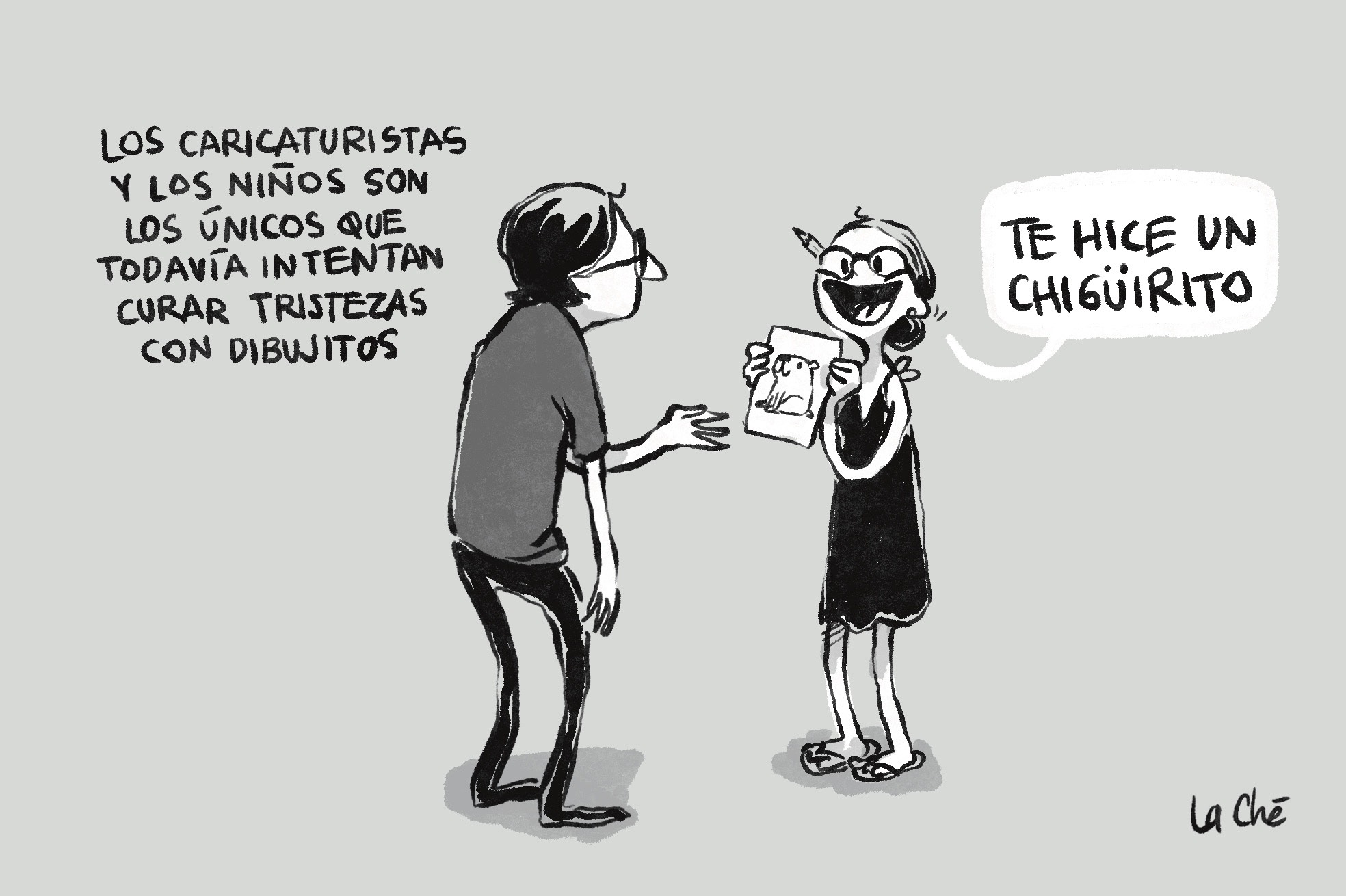 Los caricaturistas y los niños…