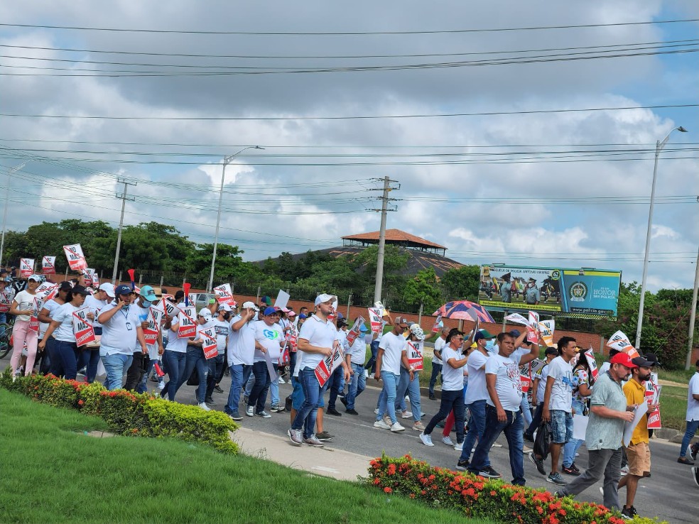 “No a la extorsión”: comerciantes de Soledad (Atlántico) en protesta pacífica