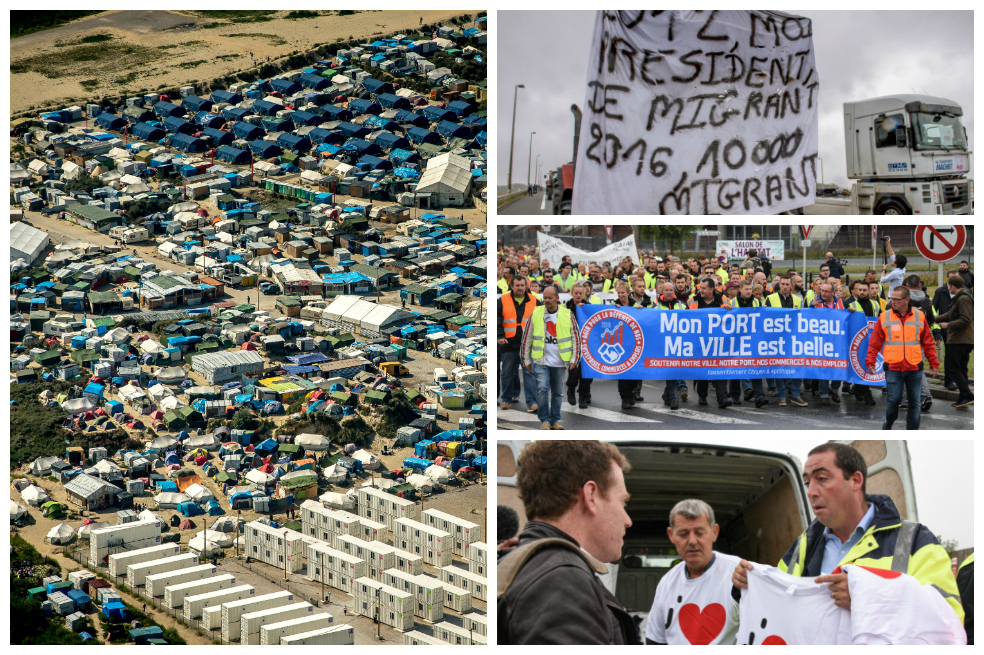 Calais (Francia) protesta por campo migrante que ha llevado a una «emergencia económica»