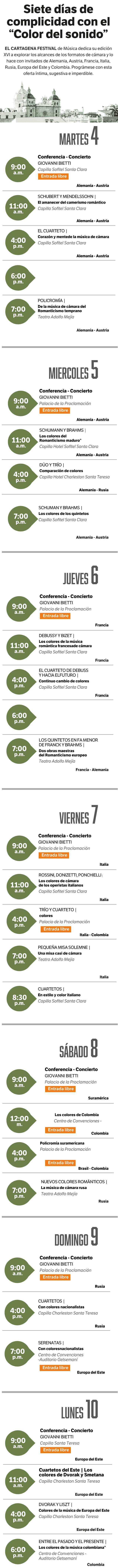 PROGRAMACIÓN FESTIVAL DE MÚSICA 2022