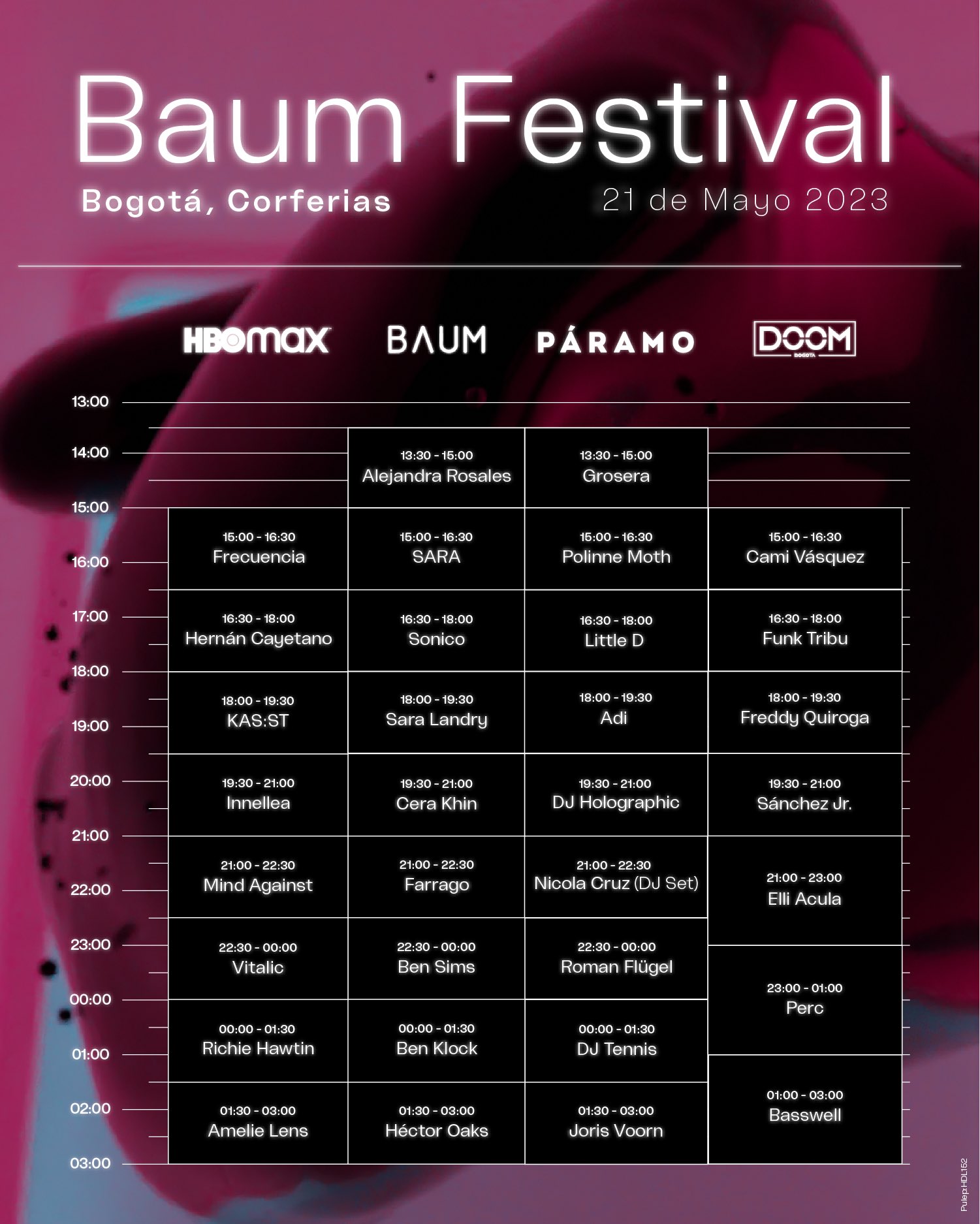 Horarios Baum Festival 2023