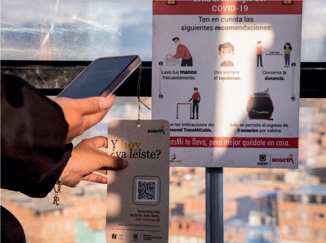 A través de códigos QR, usuarios de TM podrán leer libros de BibloRed de Bogotá