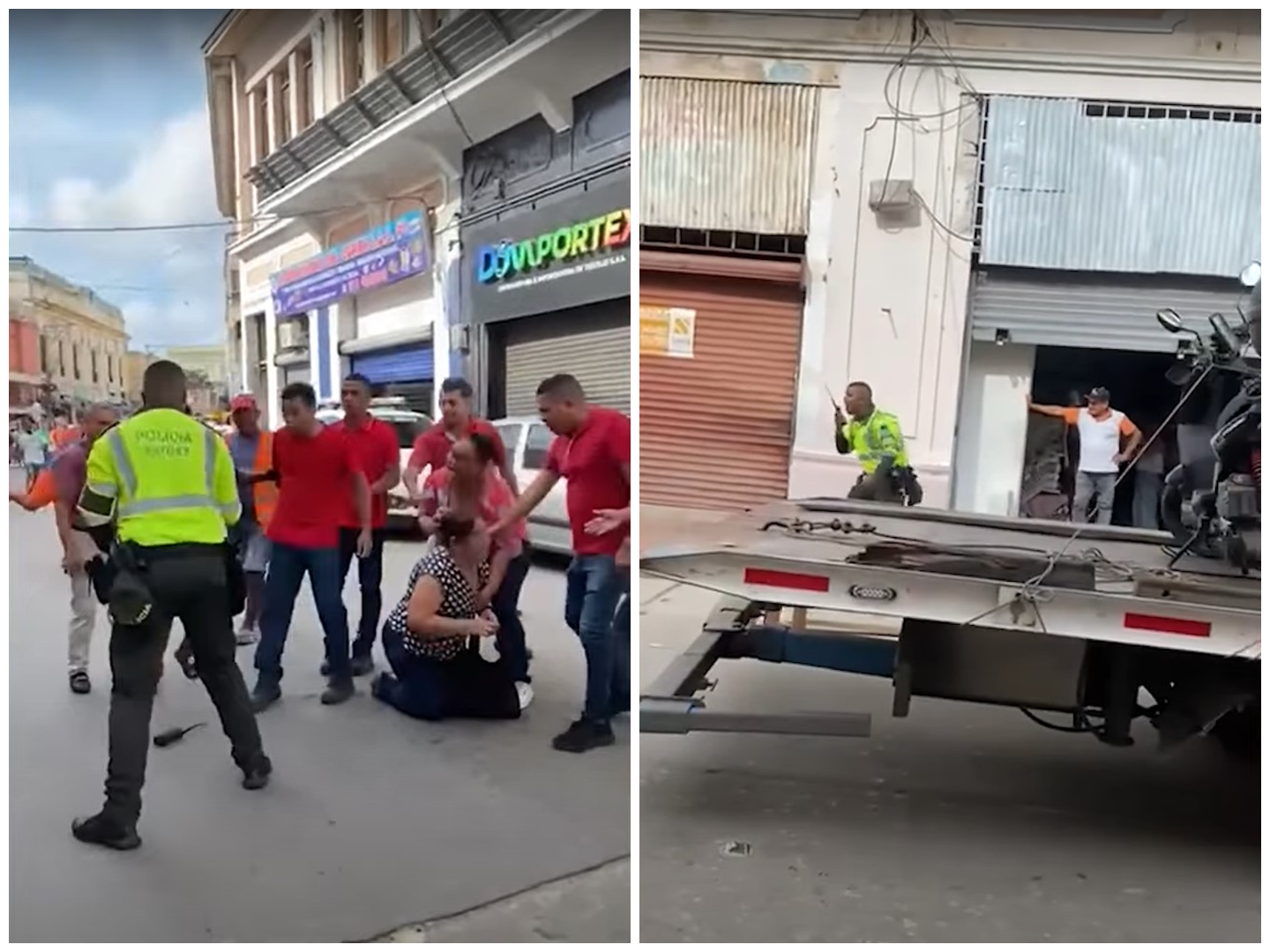 Atacaron a piedra a policía de tránsito que inmovilizó moto en Barranquilla