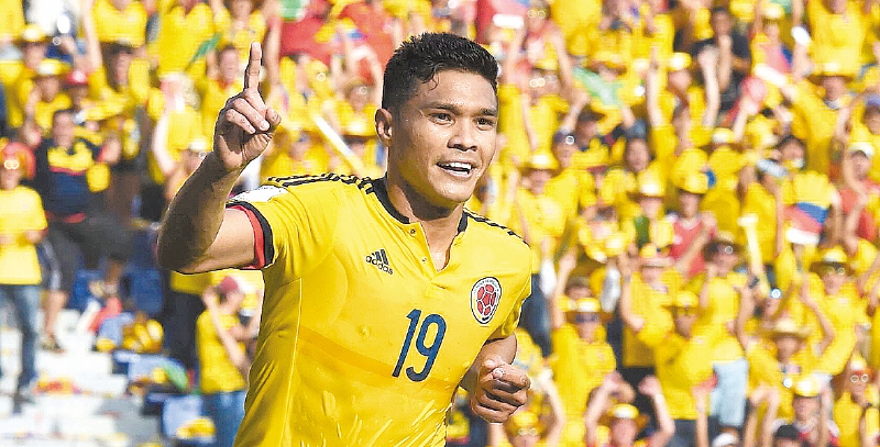  Teófilo Gutiérrez será el capitán de Colombia en los Juegos Olímpicos.  / AFP