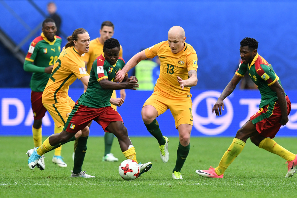 Camerún y Australia se complicaron en la Copa Conferaciones tras igualar 1-1