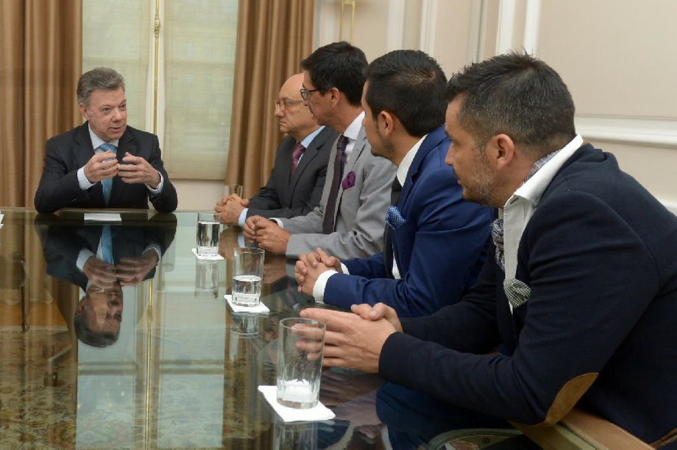 Familiares de periodistas ecuatorianos se reunieron con Juan Manuel Santos