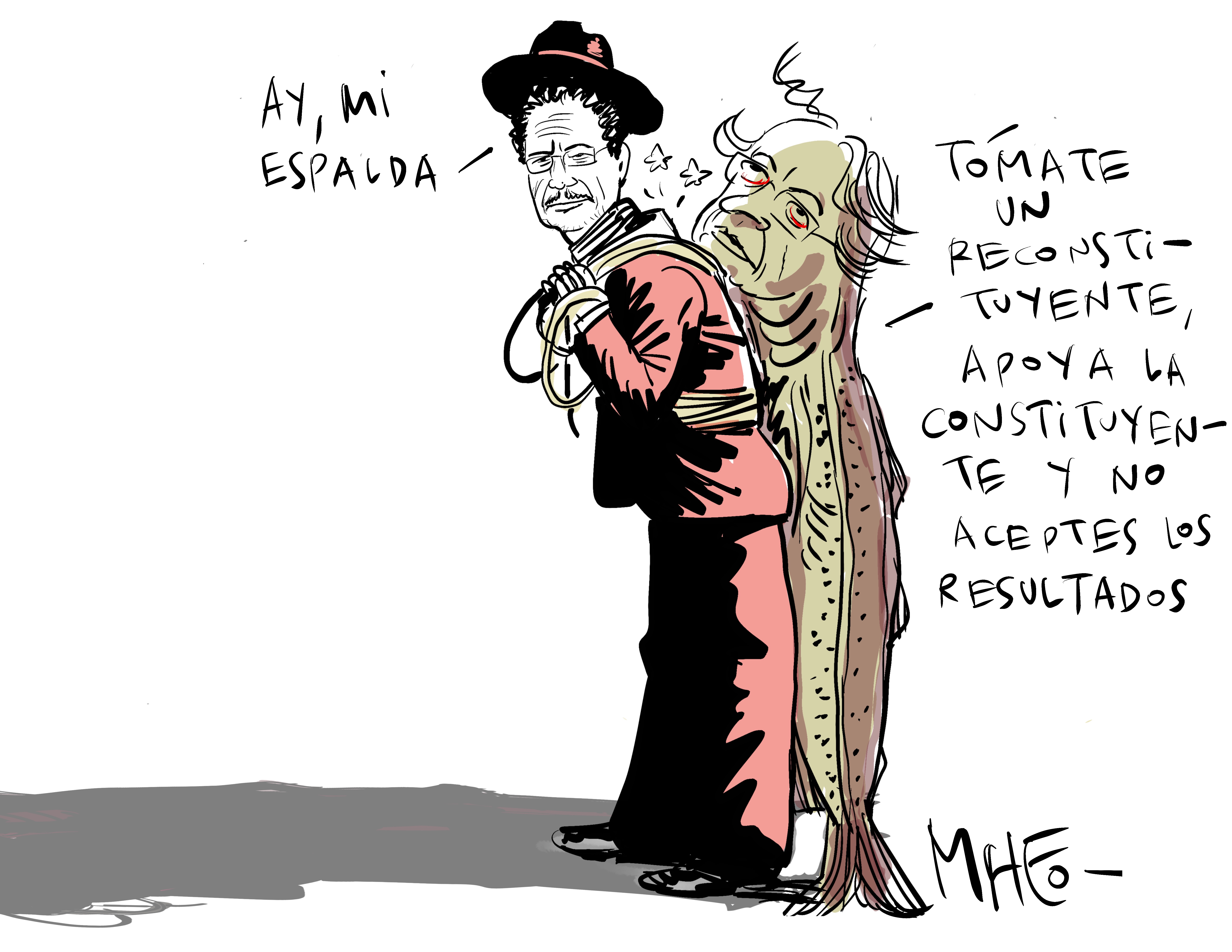 Cargando el bacalao.
