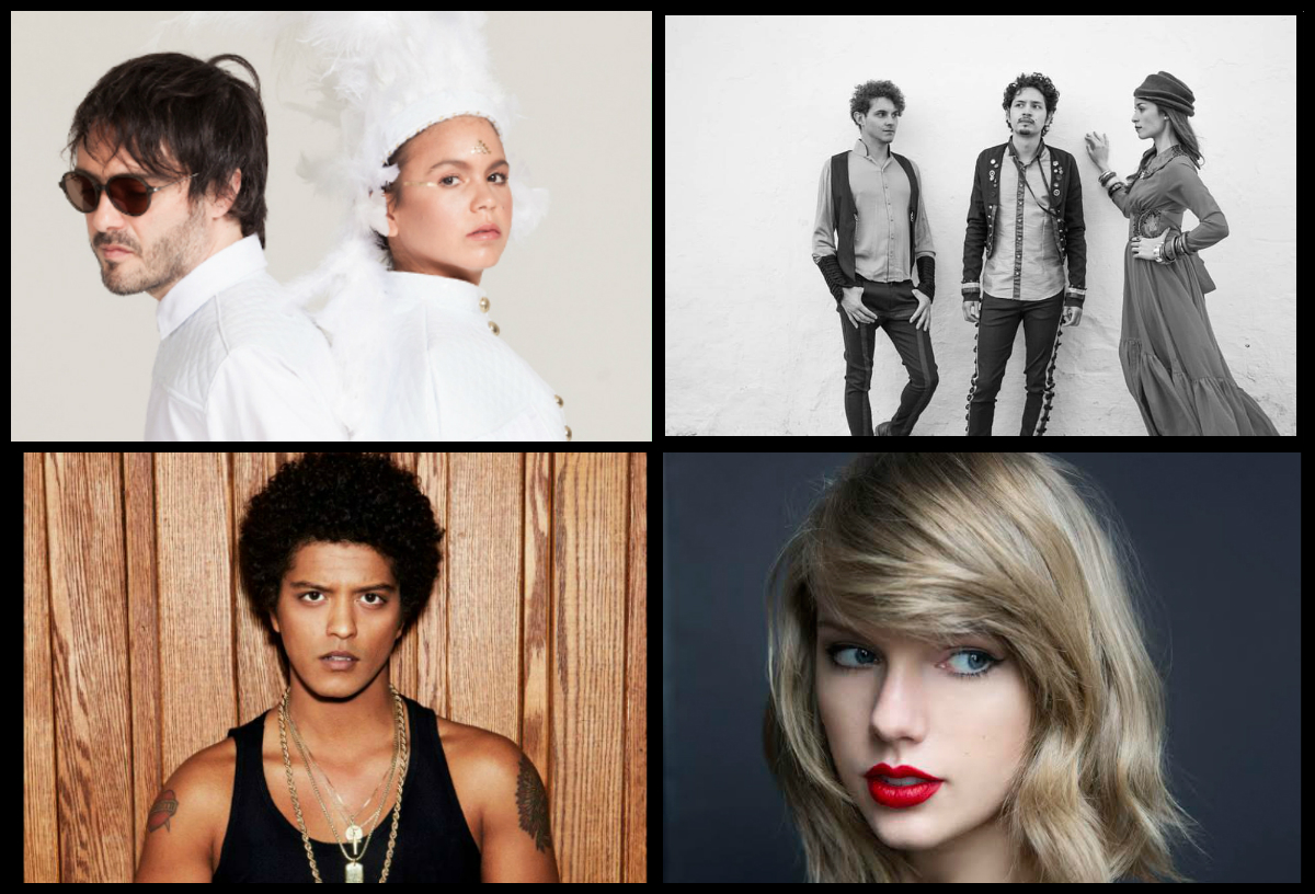 Algunos de los nominados a los premios Grammy 2016