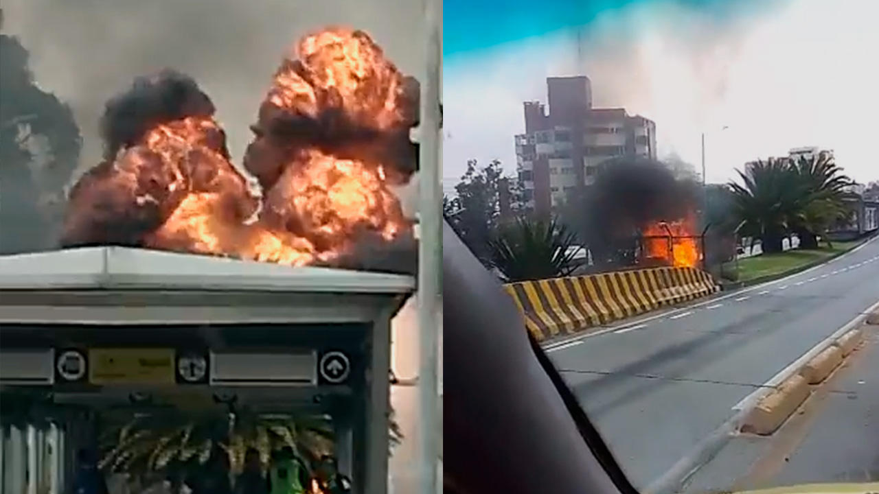 Explosión en inmediaciones de estación de Transmilenio en Suba