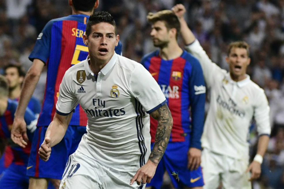 El porqué de la celebración de James en el clásico