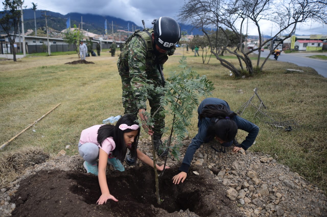 Usme: por el Día del Árbol se plantaron 320 árboles en corredor vial de La Aurora