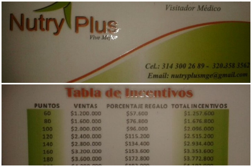 Nutry Plus, la empresa que ofrece comisiones a los médicos