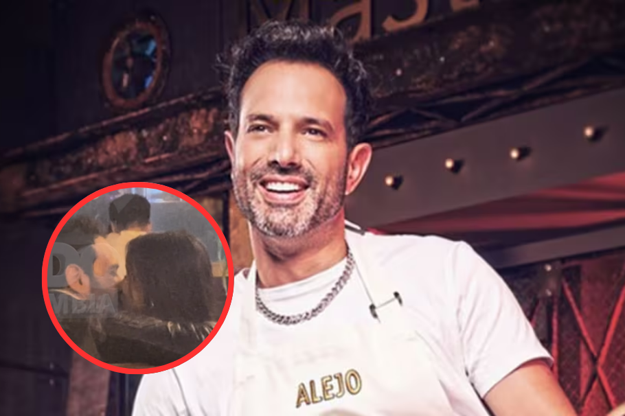 Alejandro Estrada es captado con Dominica Duque fuera de ‘MasterChef’: “El beso”