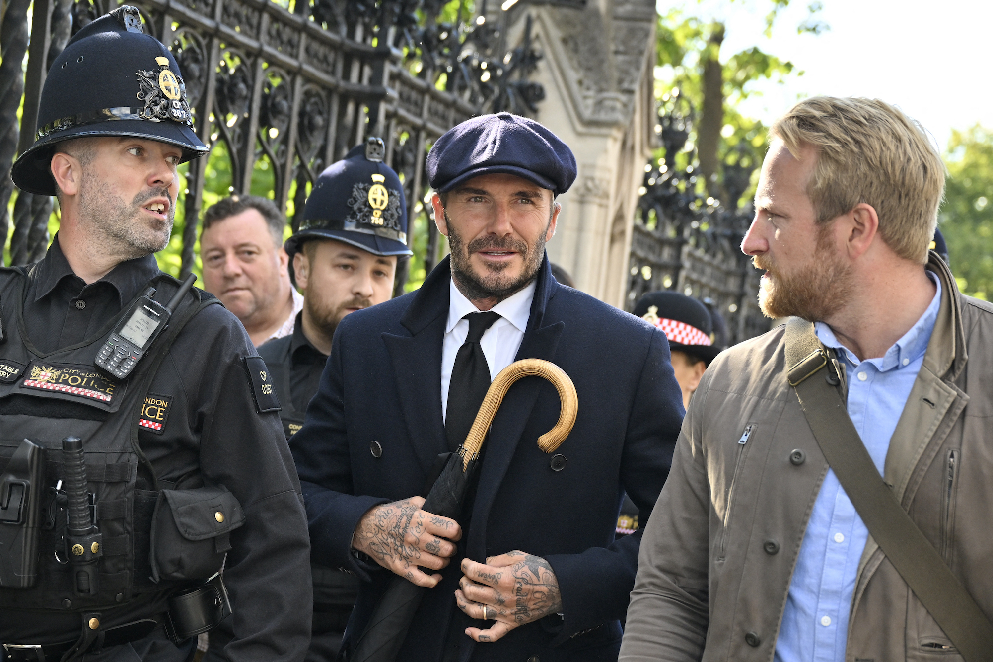 David Beckham: uno más en la fila para despedirse de Isabel II