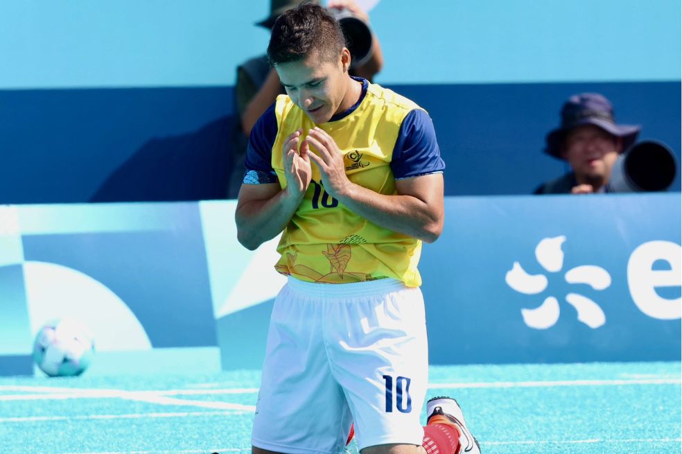 Juan David Pérez, autor del gol de la victoria de Colombia en el debut.