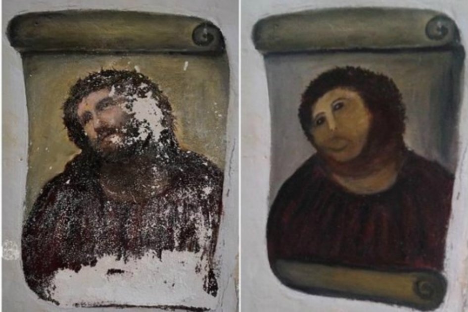 Eccehomo convertido en «eccemono» arrasa como disfraz de Halloween