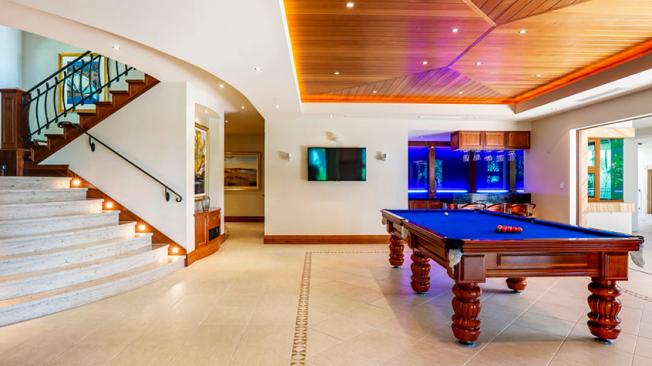 La sala de juegos de la mansión de Johnny Depp que está a la venta