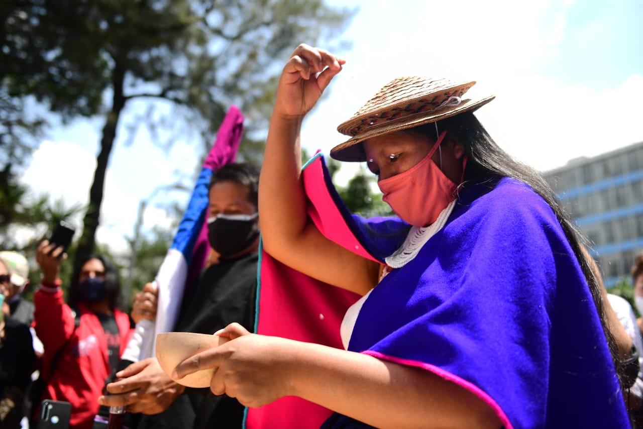 Las imágenes de la movilización de los Misak en Bogotá