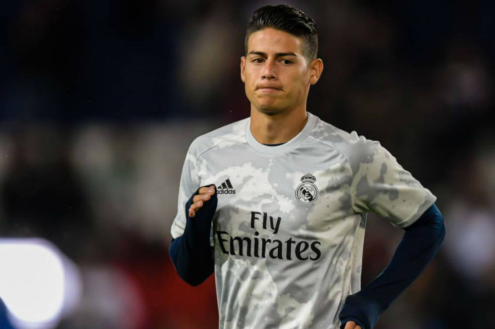 James Rodríguez, con un pie fuera del Real Madrid