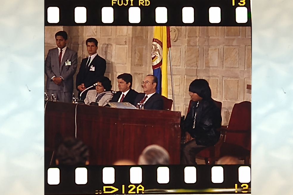 La Asamblea Nacional Constituyente de 1991 fue el primer espacio en el que las poblaciones indígenas tuvieron participación.