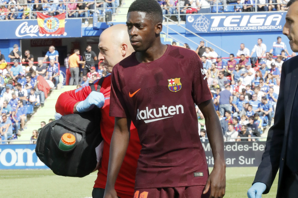 Dembelé, de regreso con el FC Barcelona