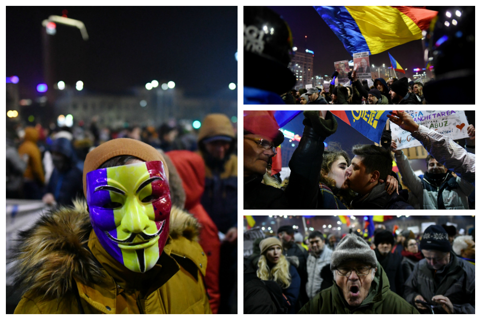 Rumania: las marchas multitudinarias contra un decreto que favorece a los corruptos