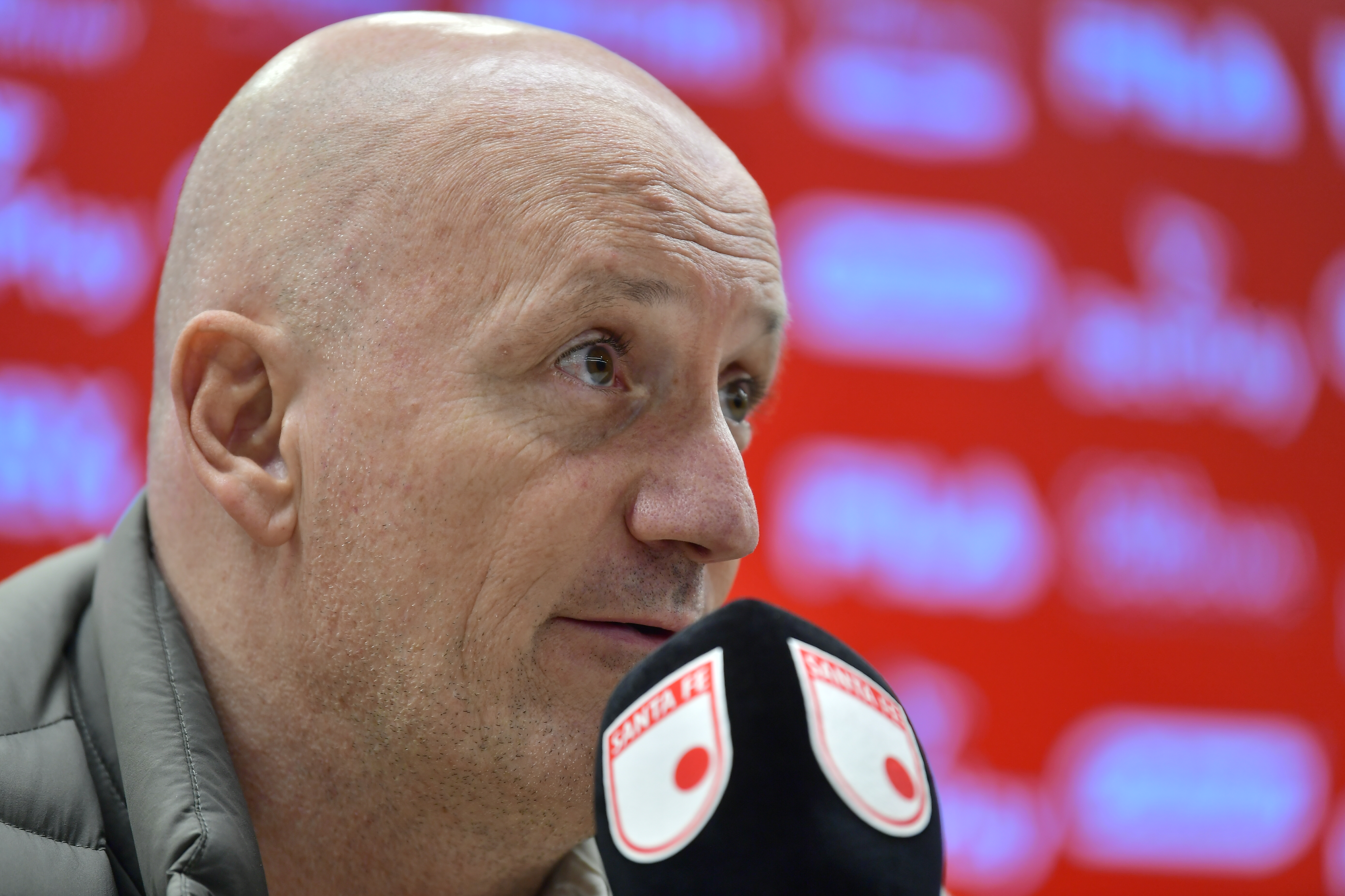 Pablo Repetto, técnico de Santa Fe, se lamentó tras el empate 1-1 contra Once Caldas