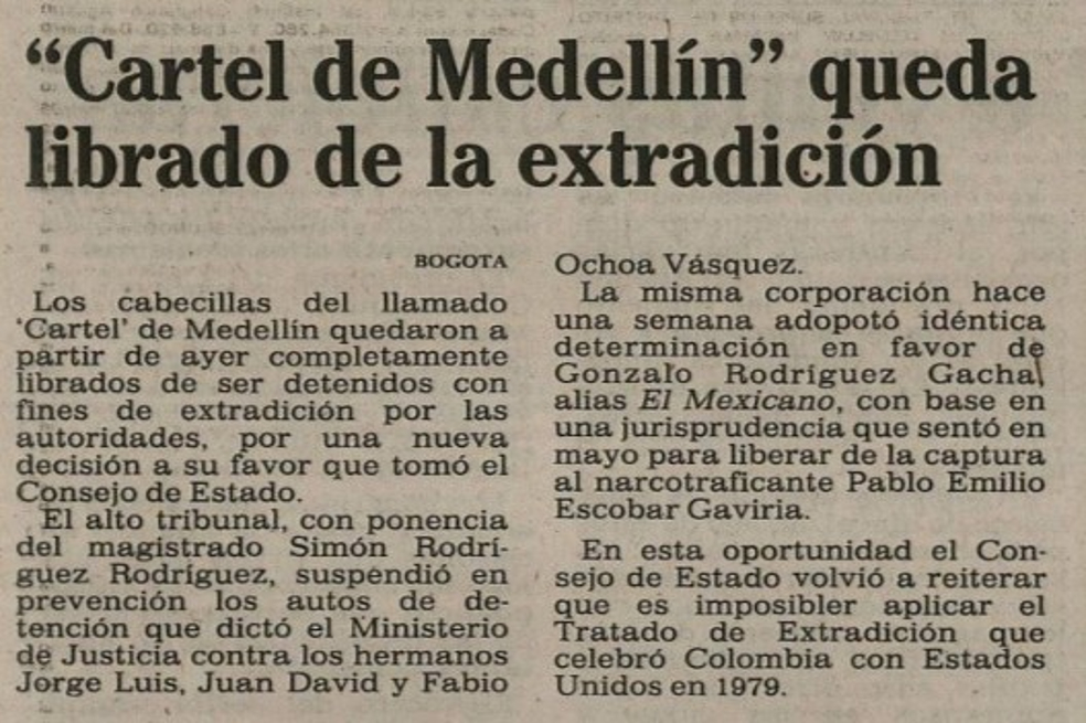 Negociaciones con narcos: “Acuerdos ha habido siempre, pero por debajo de la mesa”