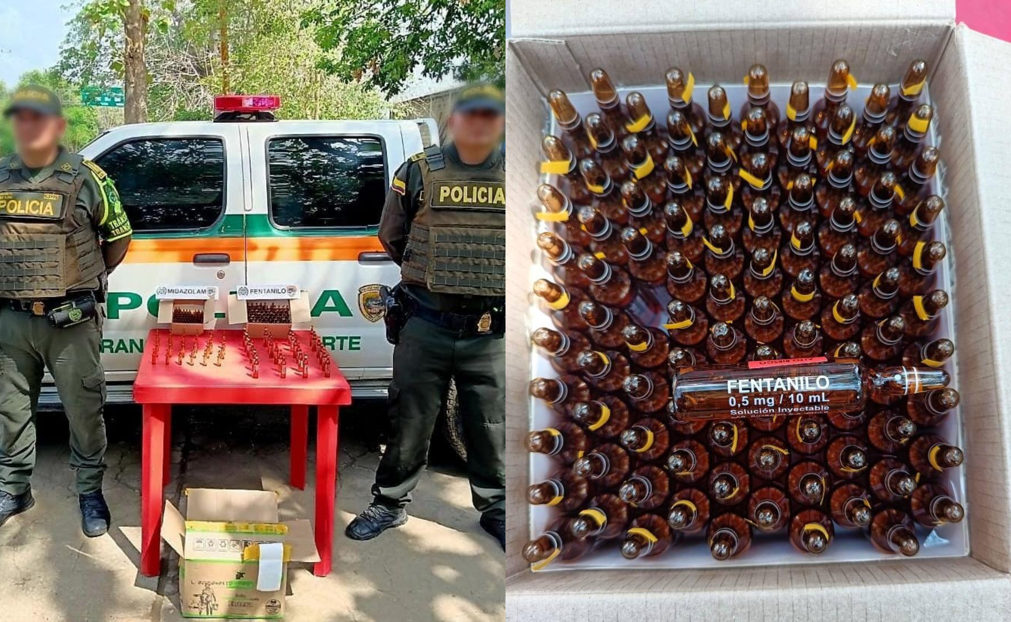 Fueron incautadas 200 botellas de Fentanilo en operativo vial en Córdoba