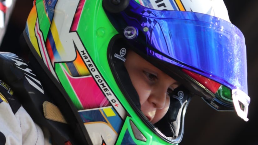 Mateo Gómez, tras superar un infarto cerebral, brilla en el kartismo