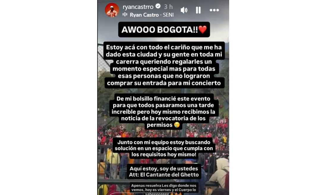 Ryan Castro se pronuncia.