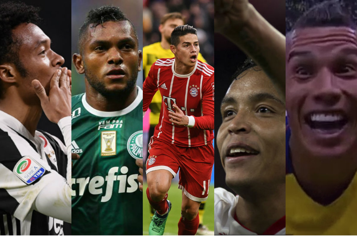 Un fin de semana repleto de goles para los jugadores de la selección de Colombia
