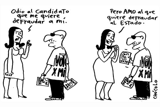 El candidato que me quiere defraudar