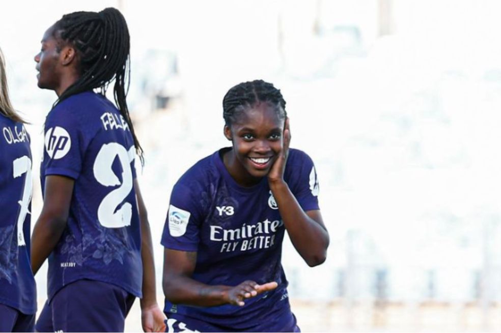 Linda Caicedo anotó el primer gol de Real Madrid en la goleada (5-0) sobre Granada.