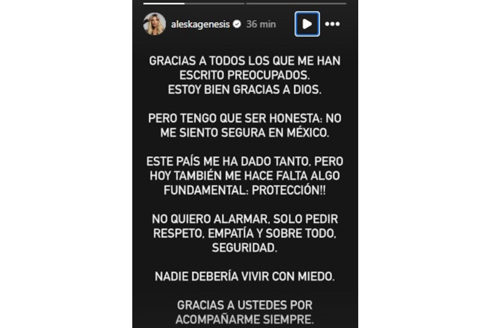 La exparticipante de ‘La casa de los famosos – All Star’, se volvió a pronunciar en sus redes sociales, en medio del problema legal que enfrenta en México.