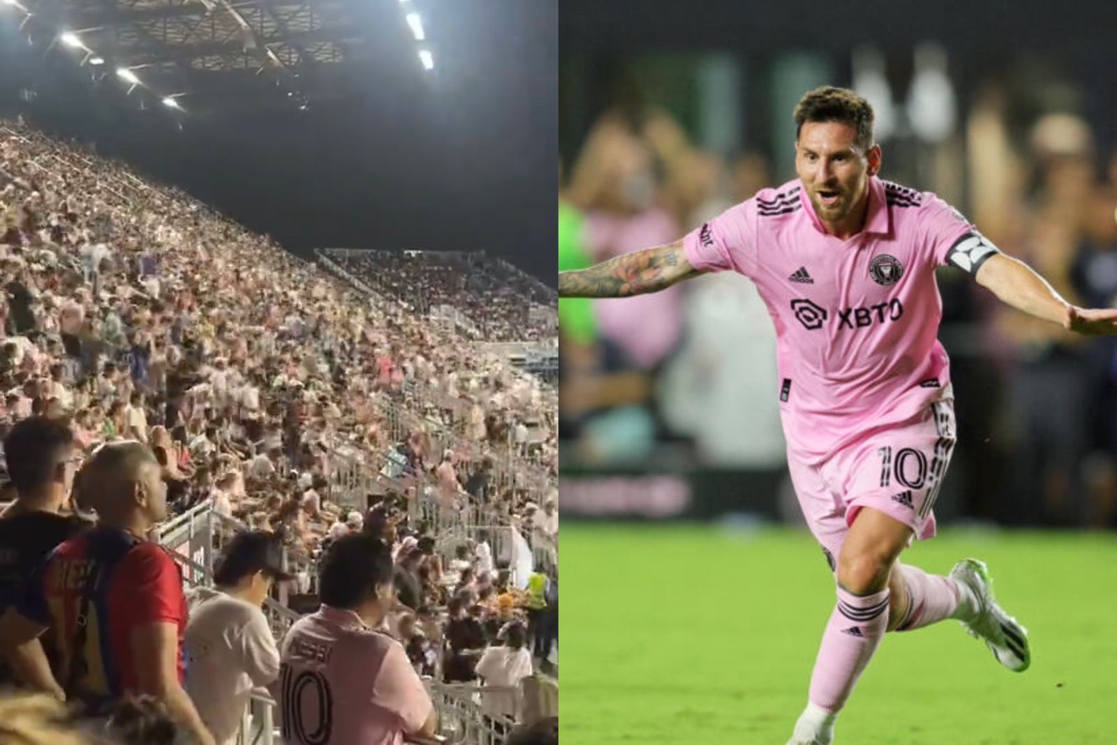 Miles de hinchas del Inter de Miami abandonaron el partido cuando sacaron a Messi