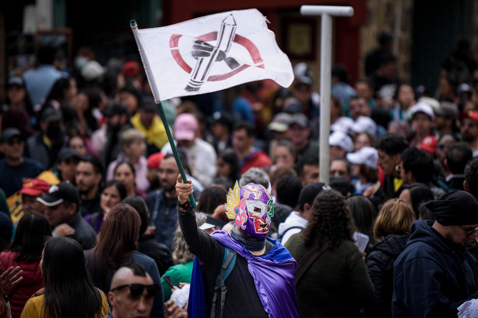 La movilización comenzó sobre las 9:00 de la mañana. El Centro Administrativo Distrital (CAD) o la plaza del Centro de Memoria Histórica, fueron algunos de los puntos de partida.
