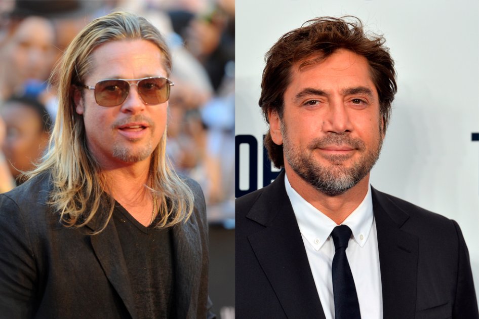 Los actores Brad Pitt y Javier Bardem.