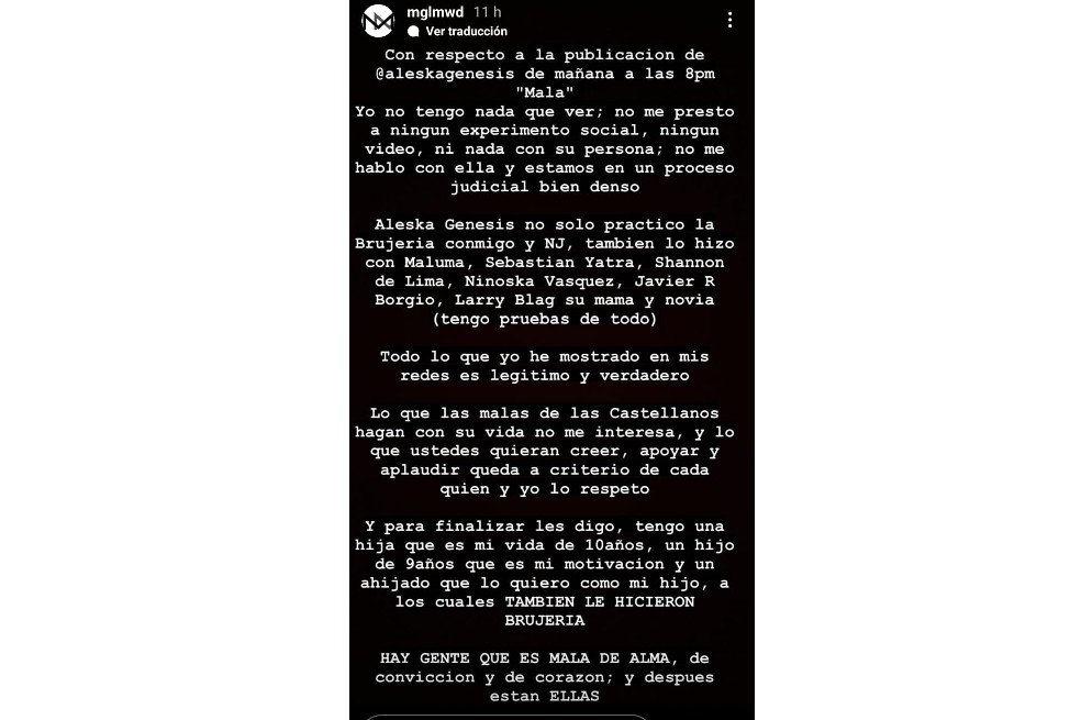 Después de que se filtrara un video donde, aparentemente, la exnovia de Nicky Jam habría recurrido a la magia negra para recuperar su amor, la modelo venezolana sorprendió con una nueva declaración. Esto dijo.