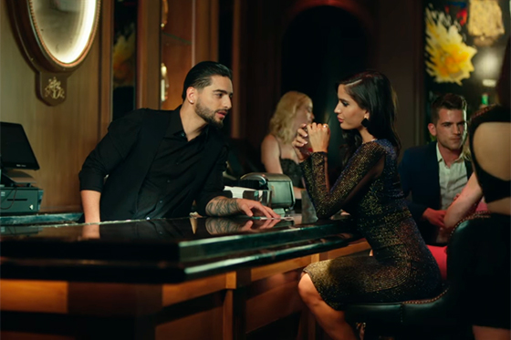 Maluma y Natalia Barulich en "Felices los 4".