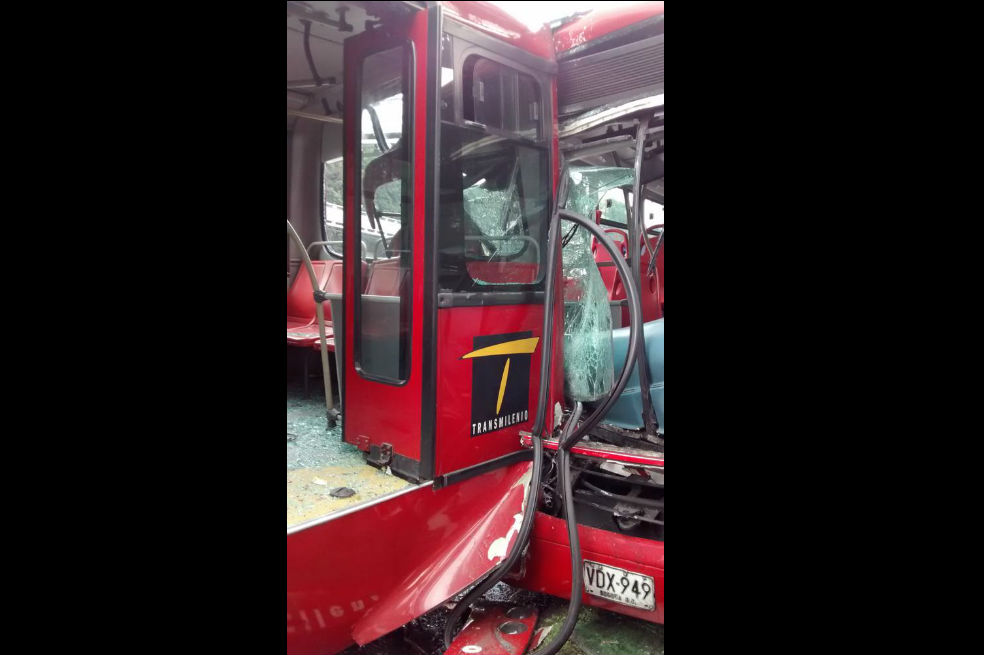 Imágenes del fuerte accidente de TransMilenio en autopista norte
