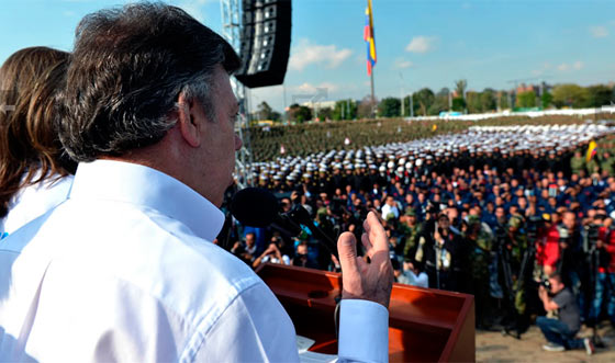Santos desmintió infiltración guerrillera en marcha por la paz y las víctimas