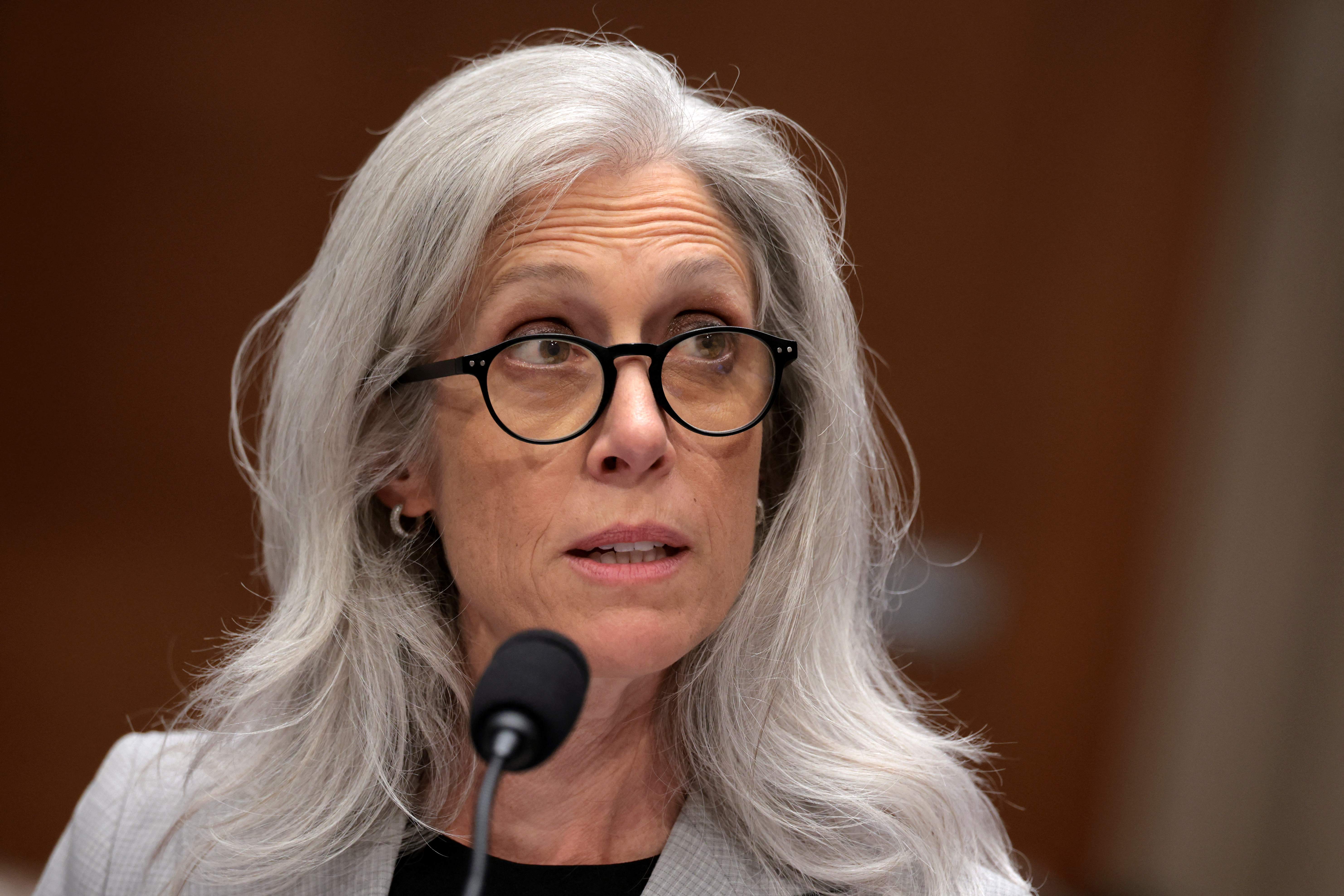 Susan Monarez, President Donald Trump’s nominee to be the Director of the Centers for Disease Control and Prevention (CDC), testifies during her confirmation hearing before the Senate Committee on Health, Education, Labor, and Pensions in the Dirksen Senate Office Building on June 25, 2025 in Washington, DC.