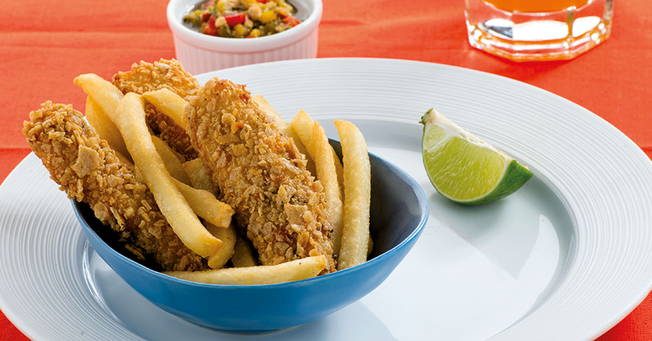 Receta del día: Deditos de pescado apanados