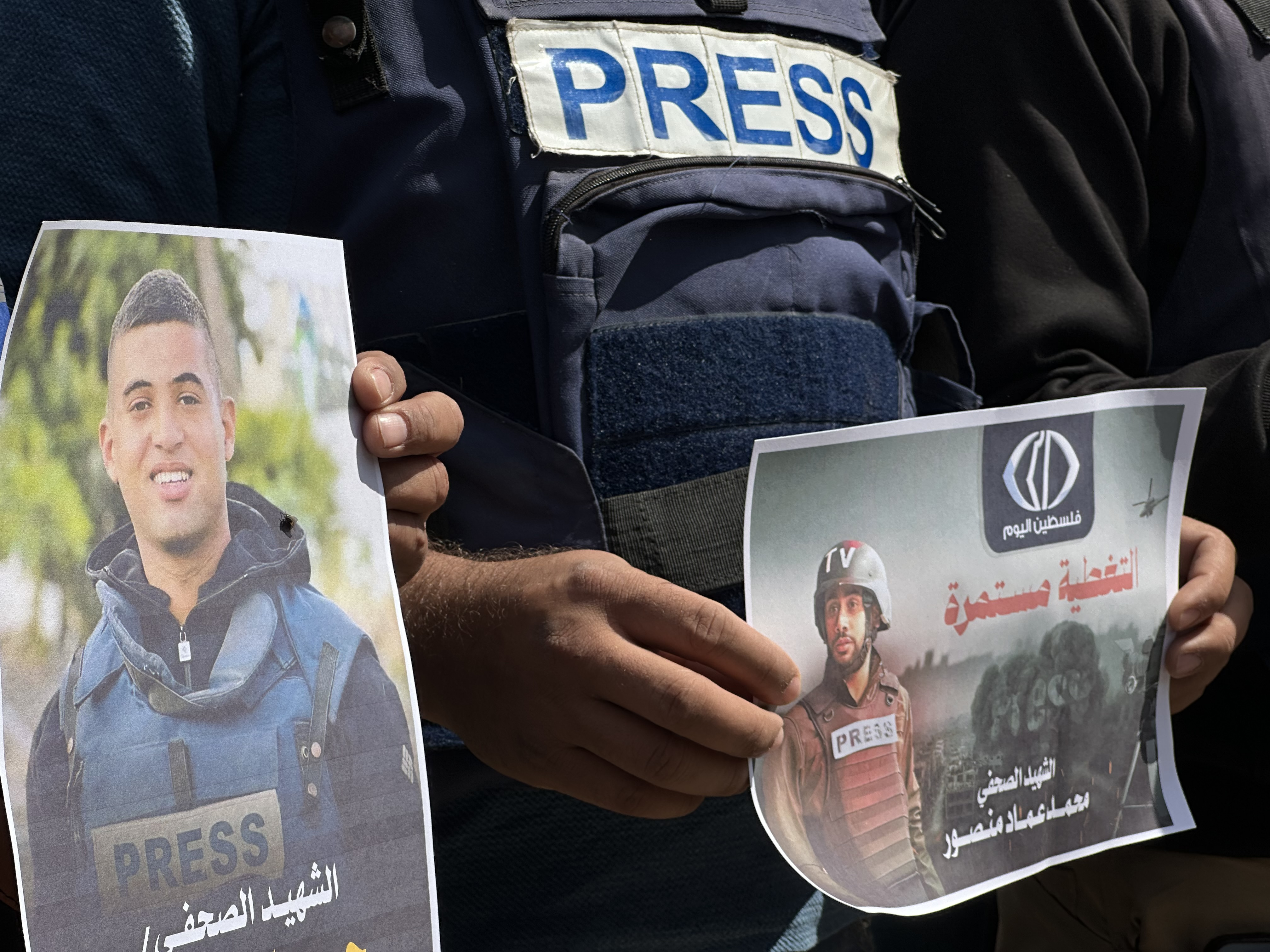 Cerca de 70 periodistas murieron este año en el mundo, casi la mitad en Gaza, alerta RSF
