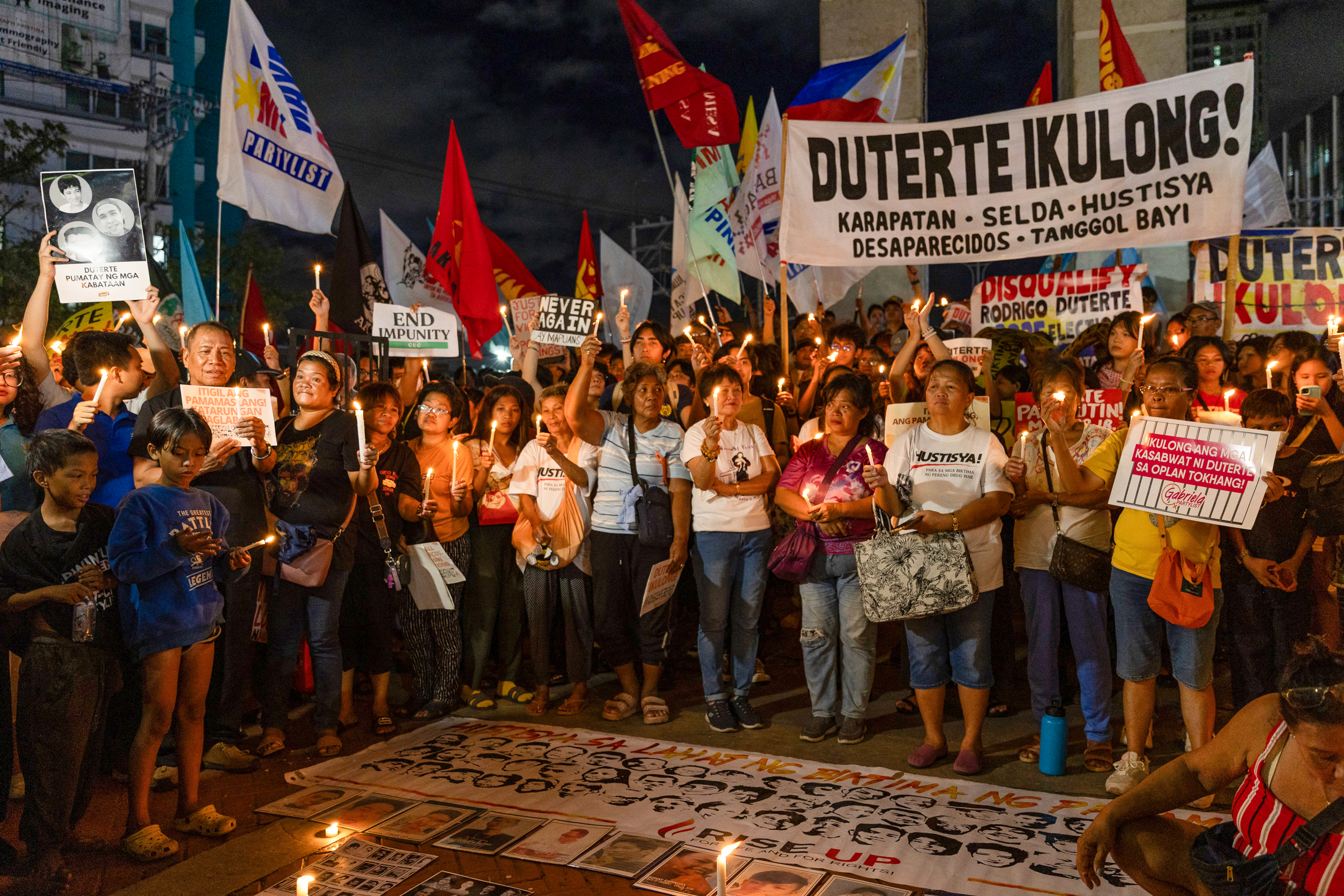 Duterte, capturado por orden de CPI por crímenes de lesa humanidad, va rumbo a La Haya