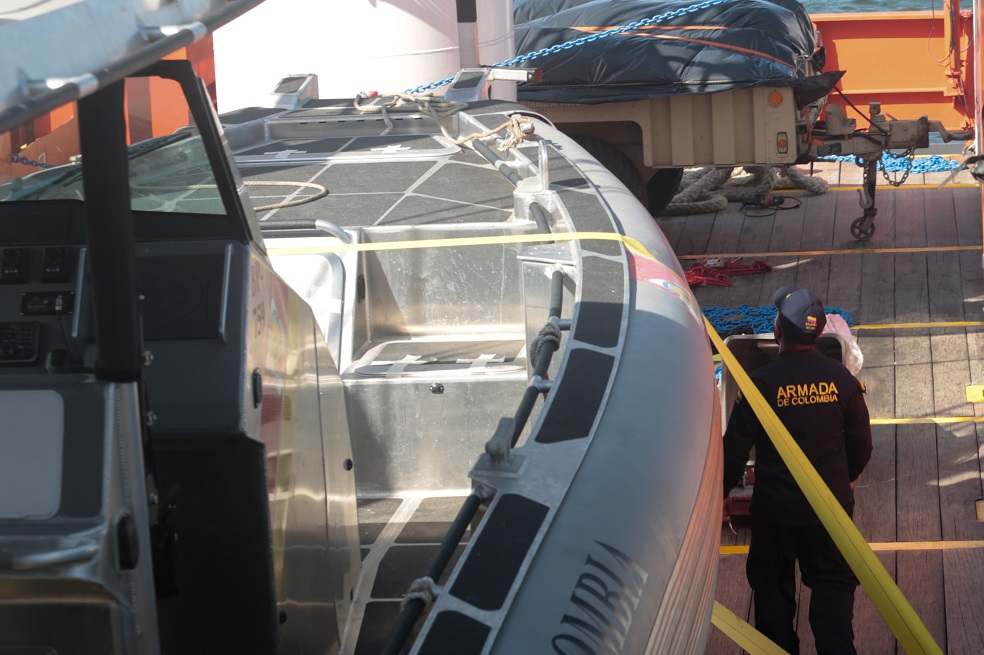 Tras años de permanecer quieta, en las últimas horas zarpó rumbo a San Andrés y Providencia, donde entregará ayudas humanitarias.