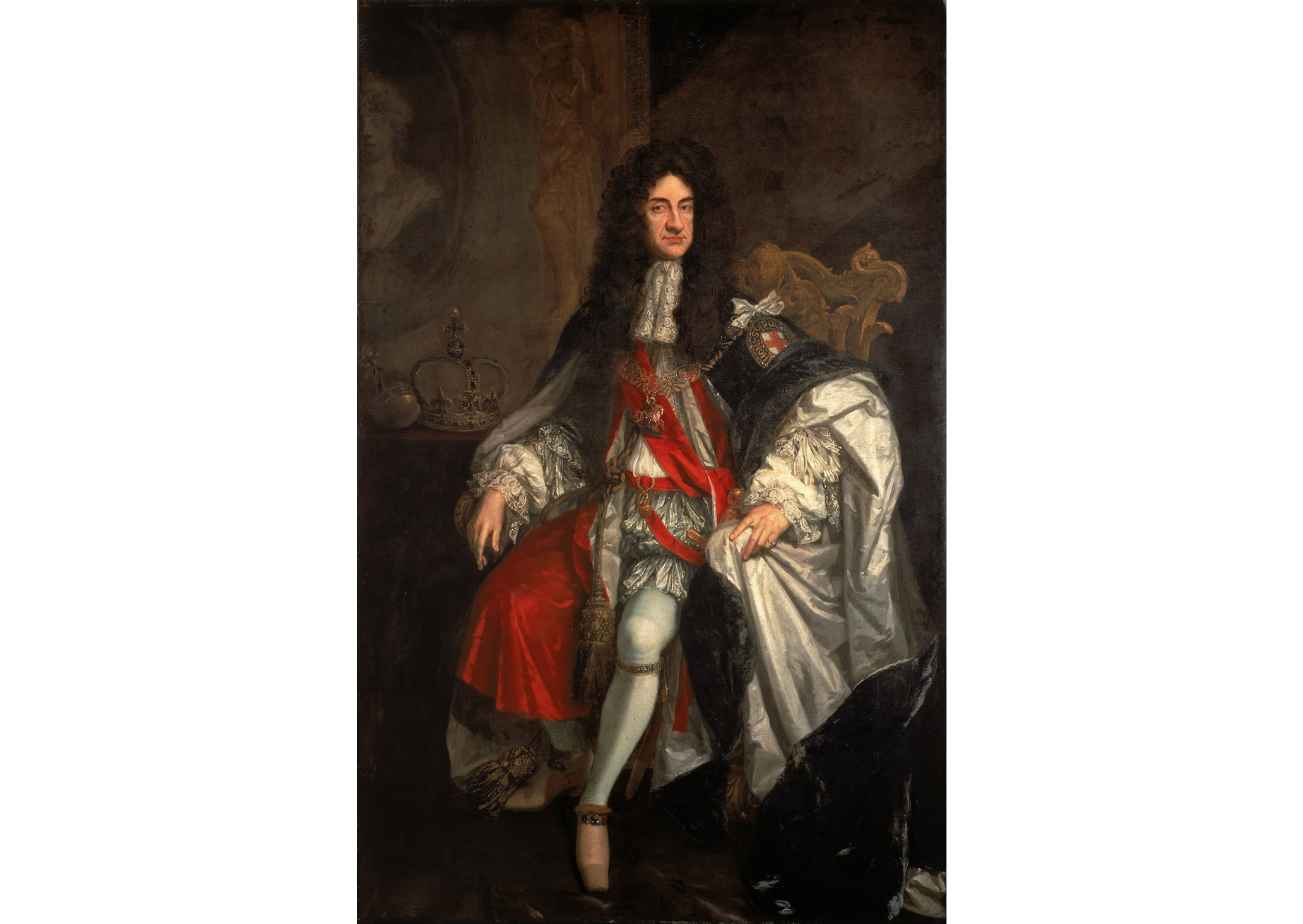 El cuadro "King Charles II", fue pintado por el retratista alemán Godfrey Kneller.